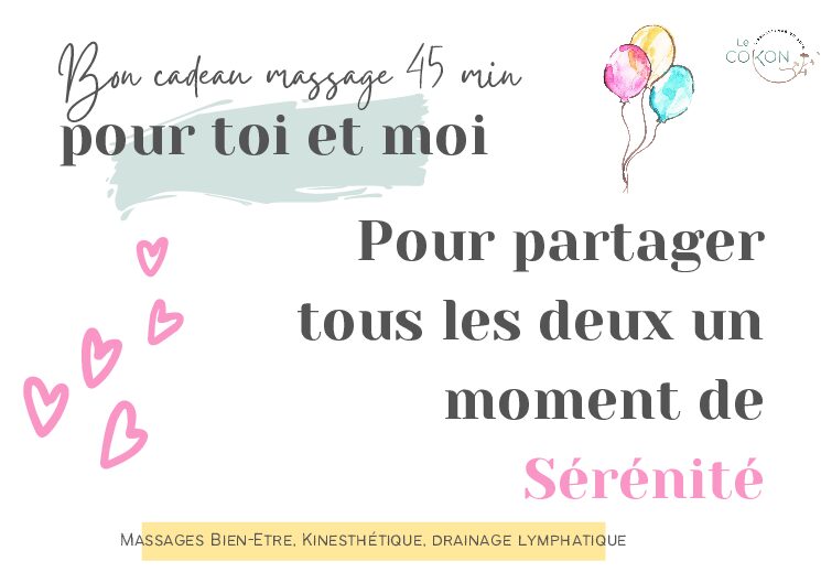 Chèque cadeau soin Duo Parent/Enfant 45 min