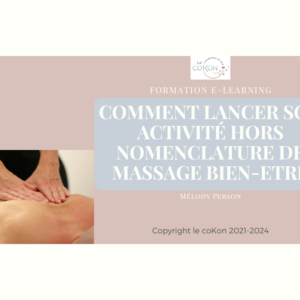 Créer ou diversifier son activité Hors Nomenclature le massage Bien-Etre par les kinés